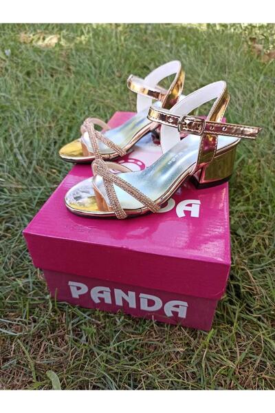 panda kids Fată Mărimea 26-36 Pantofi de seară cu toc cu bandă încrucișată