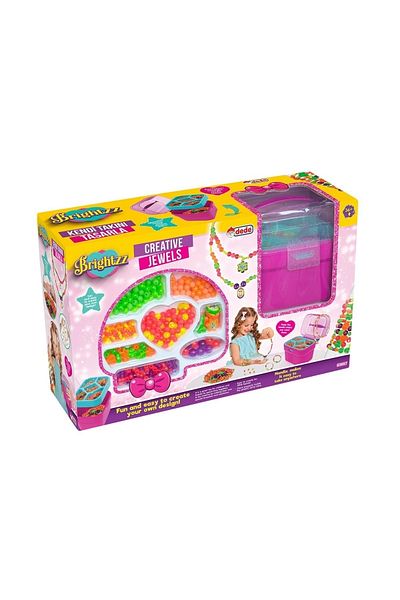 DEDE Girl's Toy Large Size Basket Bead Jewelry Set Bead Jewelry Making Hobby Jewelry