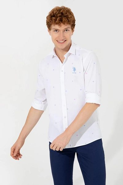 U.S. Polo Assn. Pink Men's Shirt - Long Sleeve Design