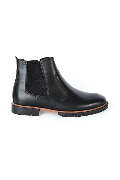 M.P. Mp Black Winter Genuine Leather Men's Boots