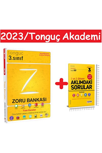 Tonguç Yayınları 3. Sınıf Yeni Nesil Tüm Dersler Zoru Bankası Soru Bankası