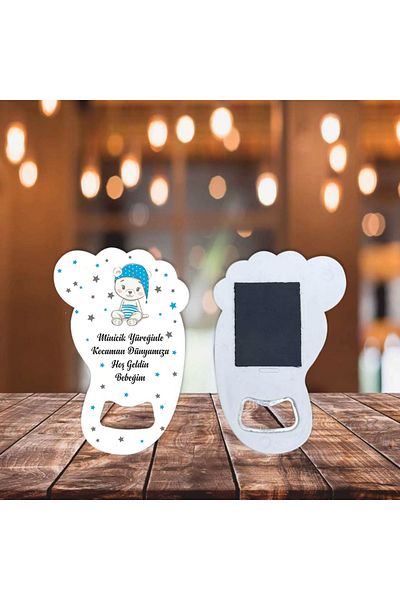 Ege ajans 10 Pieces (CARD AND GELATIN) Baby Foot Opener Magnet