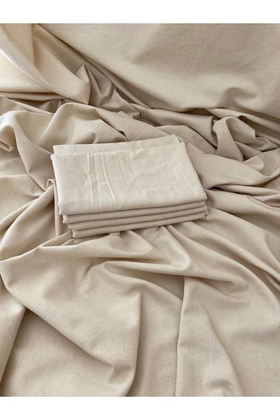 themazi Canvas Fabric, Natural Natural Organic Fabric, Table Cloth, Bag Fabric Home Textile Cover Fabric 160cm