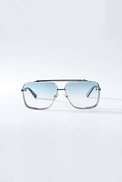 Kapin Jane Kristal Cam Dikdörtgen Güneş Gözlüğü - Yeşil