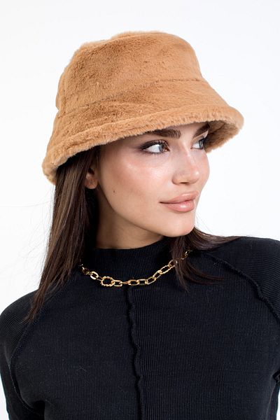 LadyColor Rabbit Feather Plush Bucket Bucket Fashion Women's Winter Hat