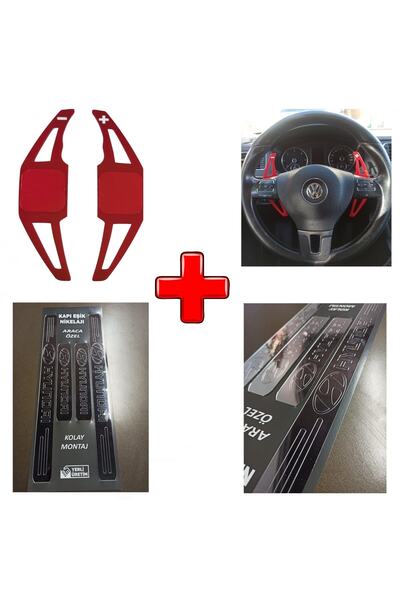 Aksefuar Lazer Hyundai Accent Era Uyumlu Kapı Eşiği Ve F1 Kulakçık Vites Kolu