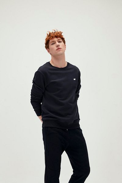 Bad Bear PRESAGE CREWNECK EMBROIDERED SWEATSHIRT - DARK BLUE - XL - ST05352-DARK BLUE-XL