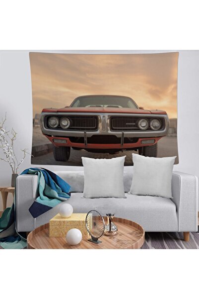 BAMBAŞKA MODA غطاء حائط مزخرف مقاوم للبقع وقابل للغسل لسيارة دودج Bmdö-2120