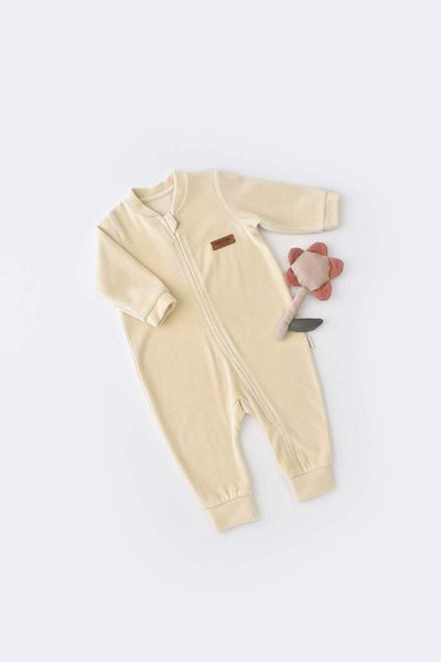 BabyCosy Kadife Fermuarlı Tulum