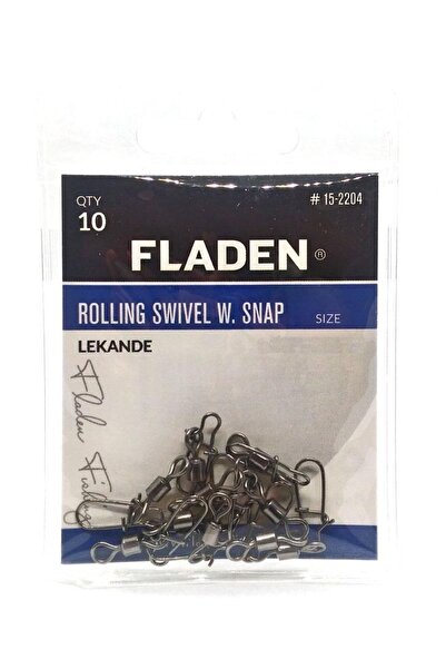 FLADEN Lekande Rolling Swivel W.snap Klipsli Fırdöndü 4