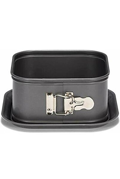 MYEBI قالب كيك باتيس مربع عميق بمشبك 12 سم