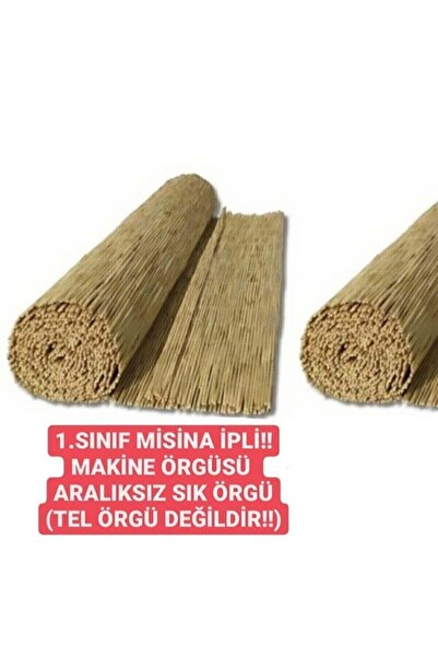 RUSTİKEVDECORART 2.5 Metre X 5 Metre Hasır Çit Rulo Çit Bahçe Çit Balkon Çit Çatı Çit Saz Kamış Dekoratif Gölgelik