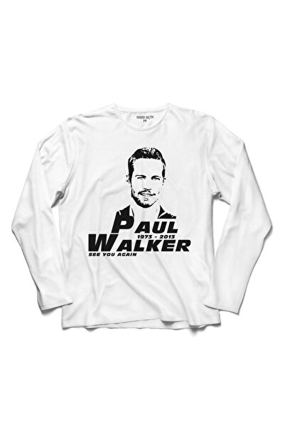Kendim Seçtim Paul Walker See You Agaın Hızlı Ve Öfkeli 4 Uzun Kollu Tişört