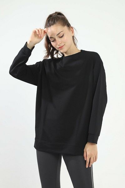 blackjack giyim Sweat unisex negru simplu