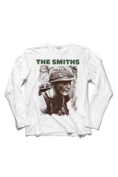 Kendim Seçtim Muška bela majica dugih rukava The Smiths Meat Is Murder