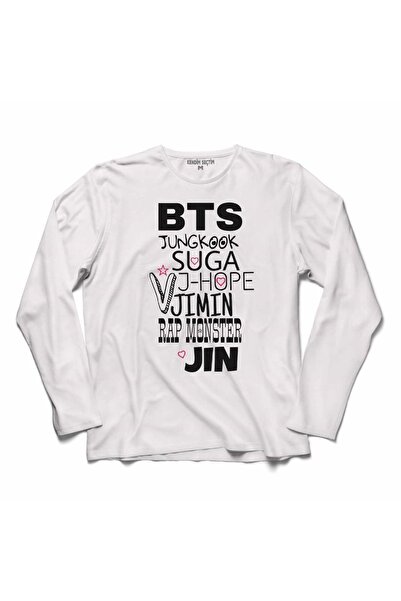 Kendim Seçtim Tricou cu mânecă lungă Bts Bangtan Boys Junkook Suga Jimin
