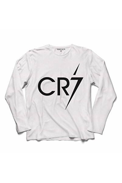Kendim Seçtim Cristiano Ronaldo Cr7 Forma Altın Top 4 Uzun Kollu Tişört