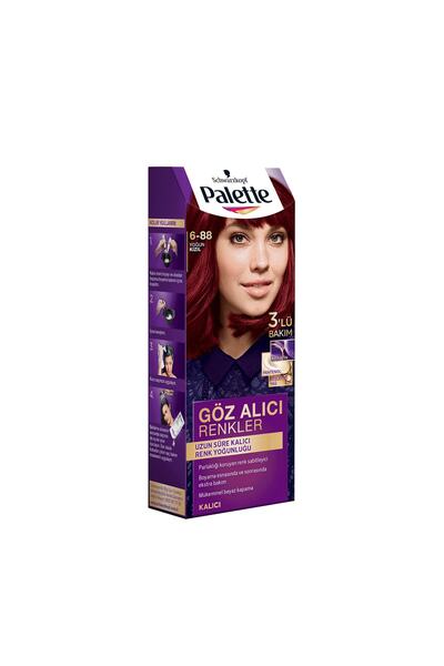 Palette Göz Alıcı Renkler Saç Boyası 6-88 Yoğun Kızıl