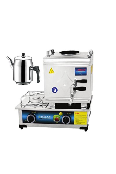 Mizan 15 Lik Doğalgazlı 10 Litre 1 Demlikli Çay Kazanı Demlik