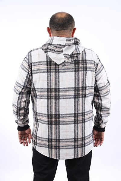 Starbattal Голям размер дърварски суитчър с двойни джобове 22202-кафяв