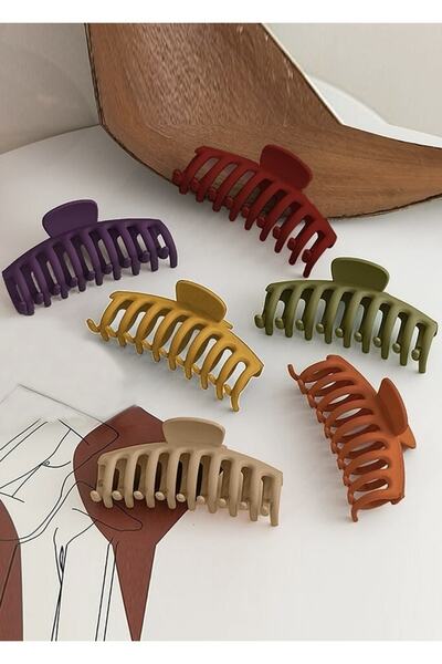 MAKSESUAR Set de 6 catarame colorate XL pentru femei (cu 25 de catarame pentr...