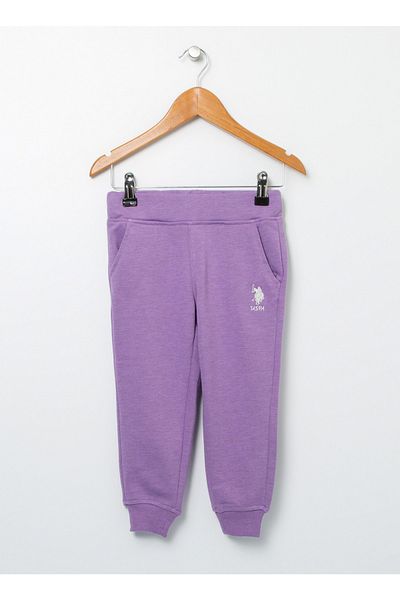 U.S. Polo Assn. Ροζ κοριτσίστικο παντελόνι - Elastic Leg Ent