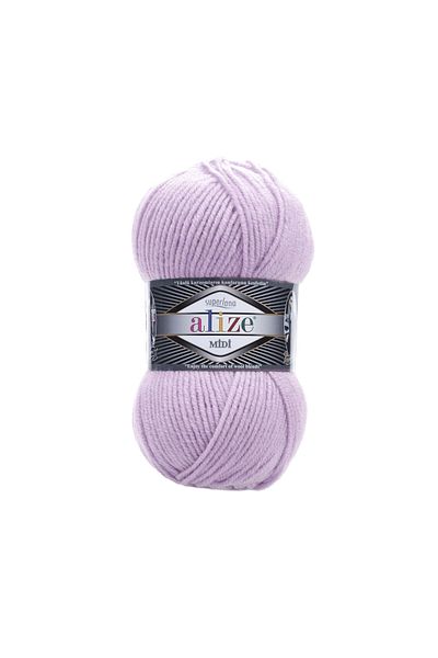 Alize Süperlana Midi μεσαίου πάχους μάλλινο πλεκτό νήμα 505 Ashy Lilac