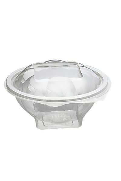 AMBALAJ MARKT Plastic Round Disposable Salad Container 750 Cc 50 Pieces