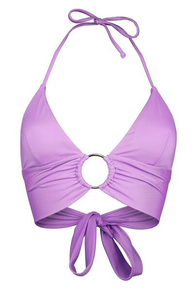 Transacoustic Salopetă liliac cu cusături, inele extra moi, bustieră elegantă