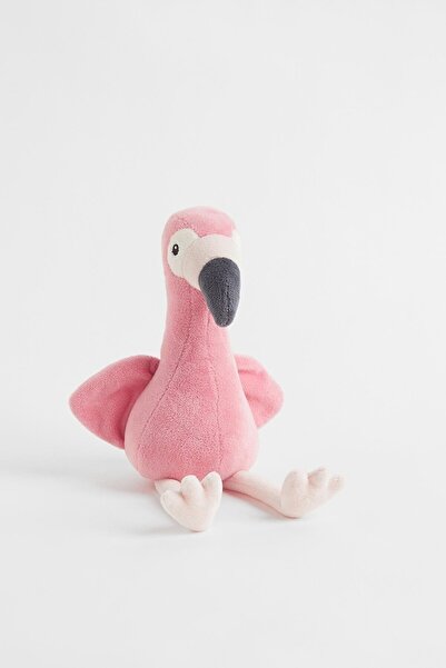 SHIVA Gift&More Mini Flamingo Pembe Şeklinde Peluş Uyku Ve Oyun Arkadaşı Işleme Detaylı Ve Aplikeli Yumuşak Oyuncak