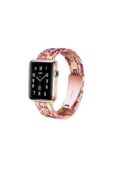 GREGOSS Apple Watch 9 8 7 Se 6 5 4 3 2 Uyumlu 38 40 41 Mm Reçine Yapım Kordon...