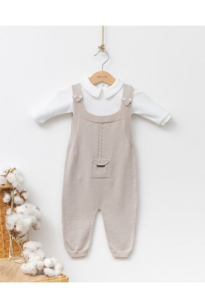 Babymio Pocketed Salopet Knitwear 4007