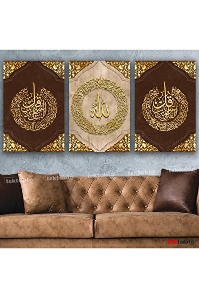 TekTablo Ortada Ayetel Kürsi Sağda Felak Solda Nas Süresi