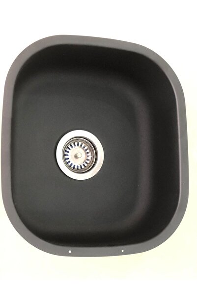 GRALUX EVYE Siyah Grenli Granit Desen Kaplamalı Kare Alttan 35 X 40 Paslanmaz...