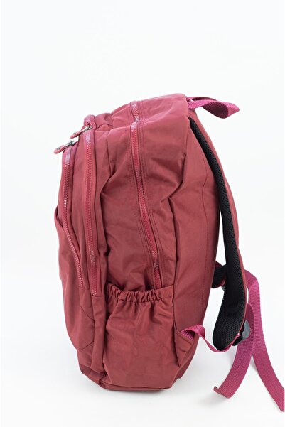 İMAKS Водостійка тканина Krinkıl / Klinkır з багатомісним спинкою та шкільною сумкою бордового кольору 8812