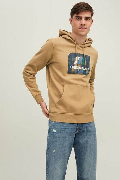 Jack & Jones Jornate Cotton Raised Regular Fit Hooded Sweat Men's Sweat 12216046