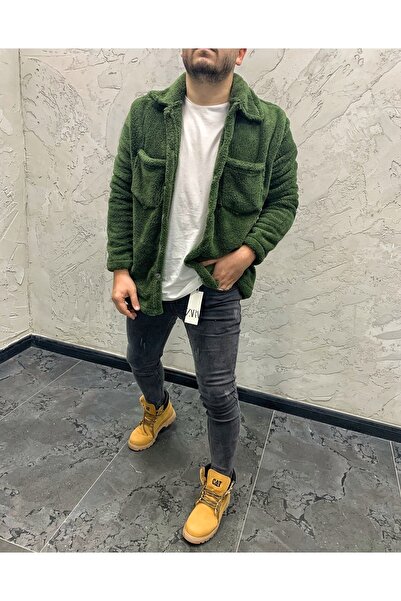 Combineman35 Beoriginal Erkek Haki Renk Düğme Detaylı Ve Rahat Giyim Cepli Pe...