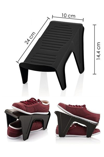 Pazarika 20's Single Shoe Ramp Органайзер за обувки Органайзер за гардероб