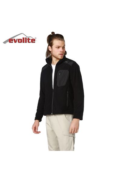 Evolite Icon Unisex Fleece Coat-black