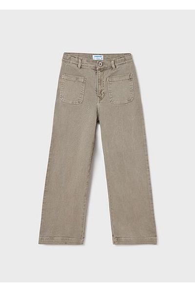 MAYORAL Girl's Green Trousers Gabardine