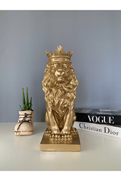 LivadoHome Aslan Kral Altın Biblo Heykel