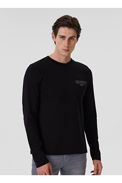 Lee Cooper Μαύρο μπλουζάκι XL