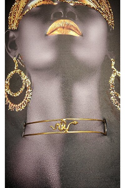 WONDER TOUCH Choker Tasma Kolye,yılan Choker Kolye,altın Kaplama,erkek,kadın ...