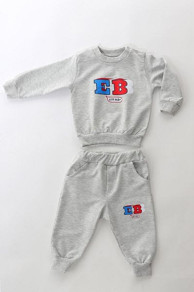ELLE Cotton Boy's Tracksuit Top and Bottom Set500139