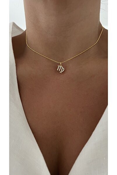 Vi store Altın Kaplama Başak Burcu Sembol Kolye