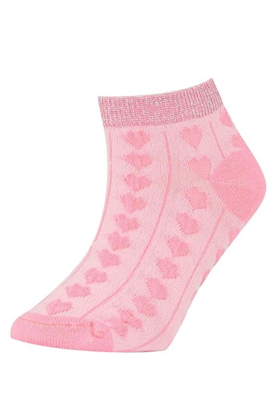 DeFacto Girl's Patterned 3-Piece Short Socks