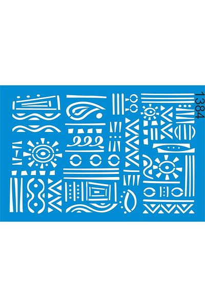 StencilSepeti Authentic Kilim Pattern - Stencil Painting Template - 40x60cm - No Refund