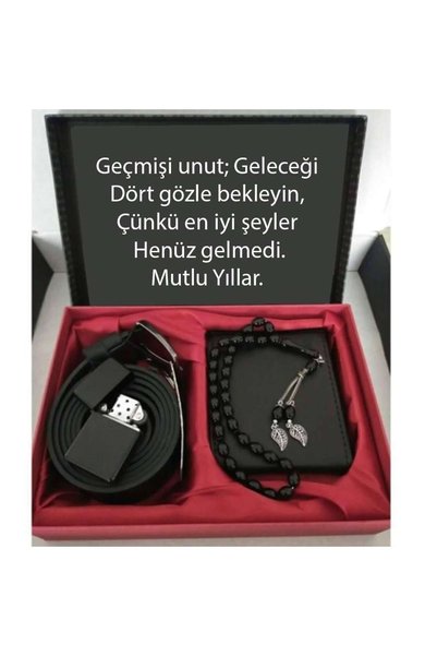 Genel Markalar Alsepeteavm Öğretmenler Günü Hediye Cüzdan, Kemer, Tespih, Çakmak
