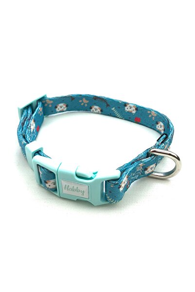 Habby Accessories طوق كلب مطبوع 15 ملم - قابل للتعديل - قفل بلاستيكي متين