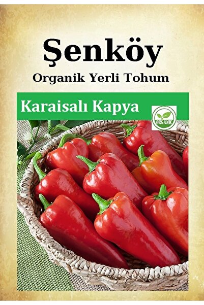 Şenköy Yerli Karaisalı Hafif Acı Kapya Biber Tohumu Doğal Ata Biber Tohumu Pa...